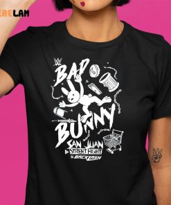 Bad Bunny Splash San Juan Street Fight Backlash WWE Shirt 1 1