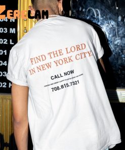 Jake Bongiovi Find The Lord In New York City Call Now Shirt