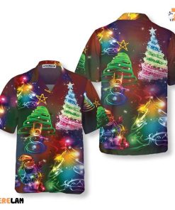 Bright Night Tree Merry Christmas Hawaiian Shirt, Best Gift For Christmas