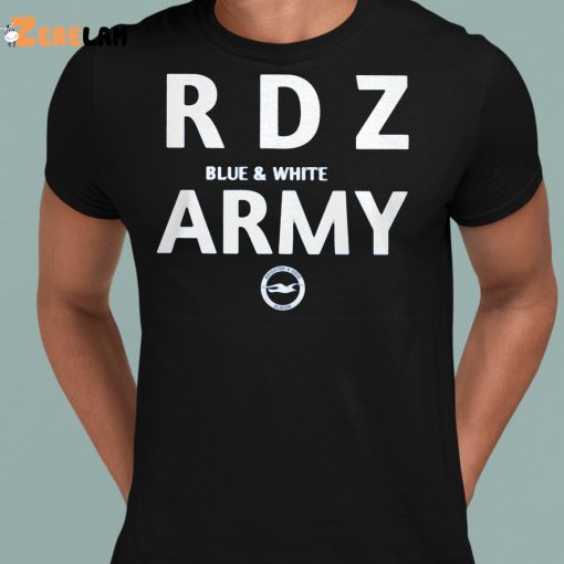 Brighton Hove Albion RDZ Army Blue and White Shirt