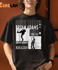 Bryan Adams Classic World Tour Vintage Shirt, Good Gifts For Fan