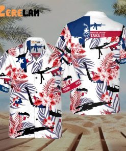 Come And Take It Texas Gun Hawaiian Shirt, Good Gifts For 4th Of Jully