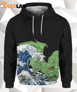 Cthulhu Octopus Sea All Over Print 3D Hoodie Gifts Father’s Day