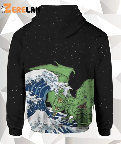 Cthulhu Octopus Sea All Over Print 3D Hoodie Gifts Father’s Day