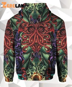 Cthulhu Otopus Horrified Vintage 3D Hoodie Gifts Fathers Day 2