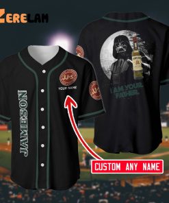 Custom Name Jameson Irish Whiskey I Am Your Father Baseball Jersey, Great Gifts Father’s Day For Men