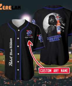 Custom Name Pabst Blue Ribbon I Am Your Father Baseball Jersey, Best Gifts Father’s Day For Dad