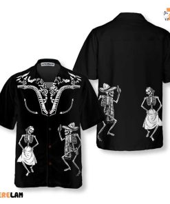 Dancing Skeleton Dia De Muertos Hawaiian Shirt, Gift For Day Of The Dead