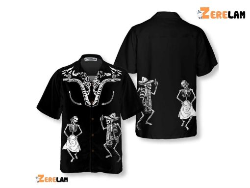 Dancing Skeleton Dia De Muertos Hawaiian Shirt, Gift For Day Of The Dead