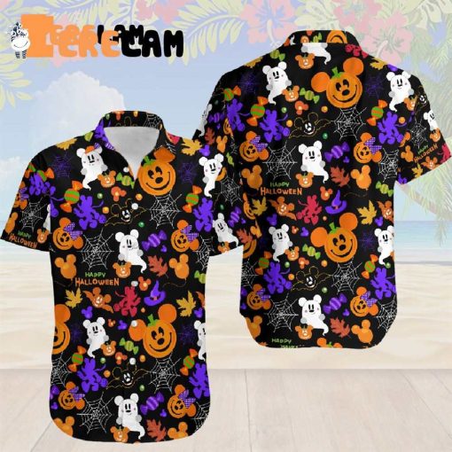 Disney Mickey Halloween Hawaiian Shirt, Gifts For Halloween Disney