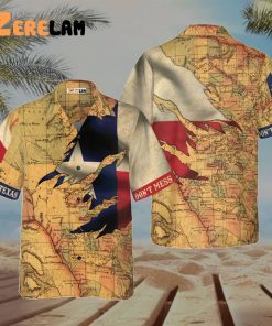 Don’t Mess With Texas Proud State Texas Flag Hawaiian Shirt, Map Vintage Texas Shirt For Men