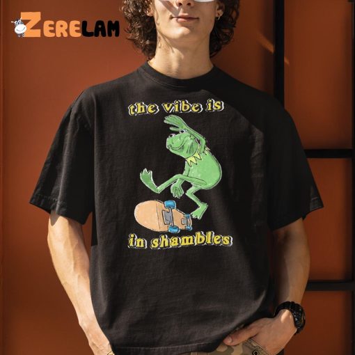 Frog The Vibe Is In Shambles Funny Shirt