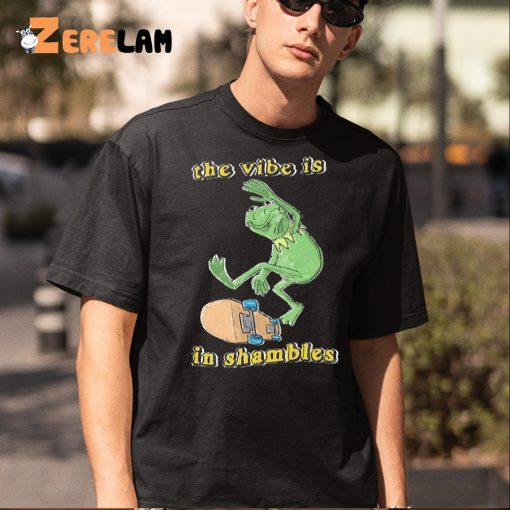 Frog The Vibe Is In Shambles Funny Shirt