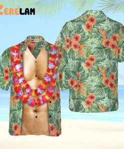 Funny Aloha Tropical Flowers Costume Hawaiian Shirt, Summer Funny Gifts For Men