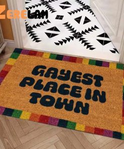 Gayest Place In Town Doormat