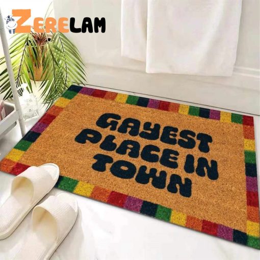 Gayest Place In Town Doormat