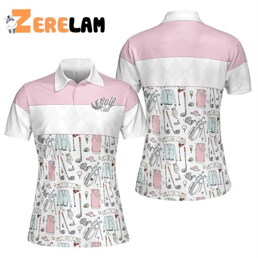 Golf Life In Pink Women Polo Shirt