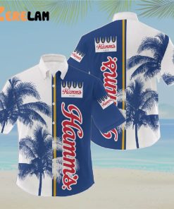 Hamms Beer Palm Tree Hawaiian Shirt, Pefect Gifts For Fan