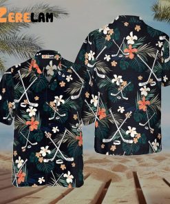 Hockey Tropical Hawaiian Shirt, Pefect For Men Women Shirt