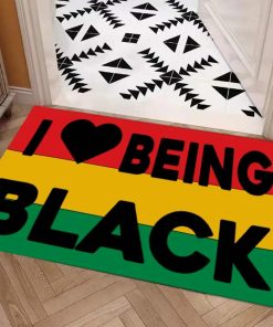 I Love Being Black Doormat 1