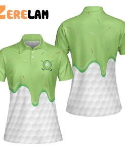 Ice Cream Golf Ball Women Polo Shirt