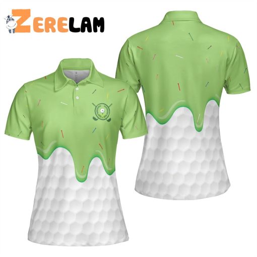 Ice Cream Golf Ball Women Polo Shirt