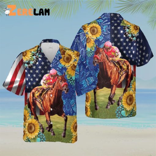 Kentucky Derby Horse Racing Hawaiian Shirt