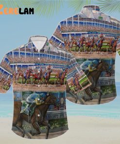 Kentucky Derby Racing Horse Hawaiian Shirt
