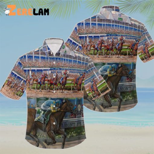 Kentucky Derby Racing Horse Hawaiian Shirt