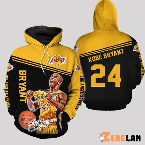 Kobe Bryant 24 NBA 3D Hoodie, Best Gifts For Fan Los Angeles Lakers