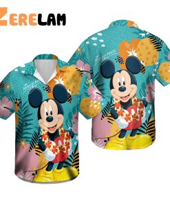 Micky Mouse Dopey Seven Dwarfs Hawaiian Shirt