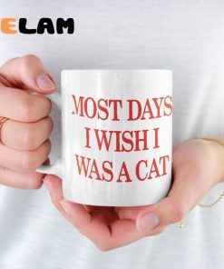 Most Days I Wish I Was A Cat Mug 1
