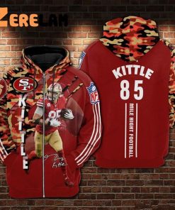 George Kittle 85 San Francisco 49ers football player glitch poster shirt,  hoodie, sweater, long sleeve and tank top