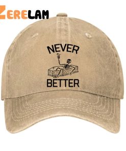 Never Better Skeleton Hat