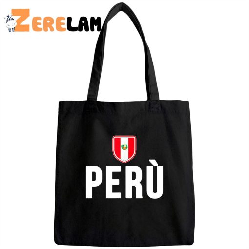 Peru Flag Souvenir Tote Bag