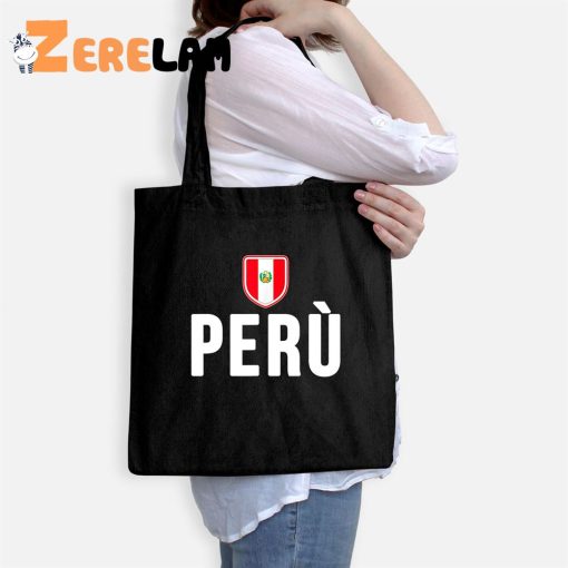 Peru Flag Souvenir Tote Bag