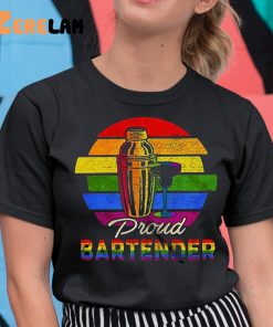 Proud Bartender Cool Lgbt Shirt