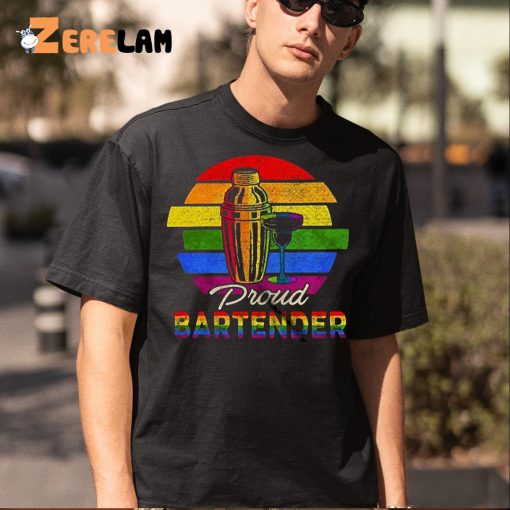 Proud Bartender Cool Lgbt Shirt