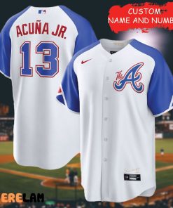 Ronald Acuna Customeize of Name Men’s Baseball Jersey, Great Gifts For Fan Atlanta Braves