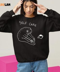 Self Care Frog Drinking Sweatshirt 1