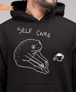 Self Care Frog Drinking Sweatshirt 6 1