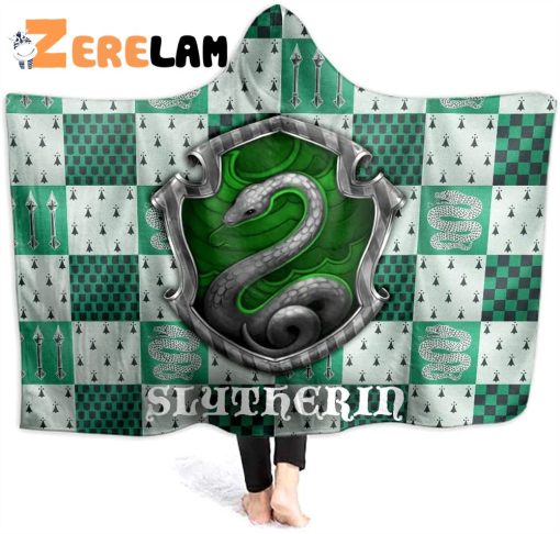 Slytherin Snake Harry Potter Hooded Blanket