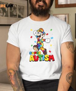 Super Mario Autism Puzzle Pieces Shirt