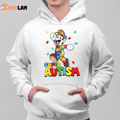 Super Mario Autism Puzzle Pieces Shirt