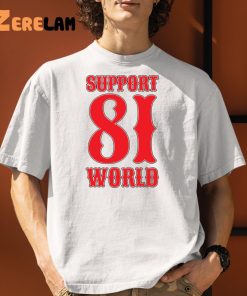 Support 81 World Shirt Hells Angels Logo Shirt 1