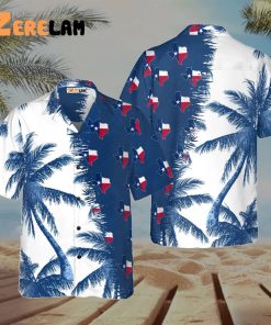 Texas Coconut Palm Tree Hawaiian Shirt, Proud Texas Summer For Men