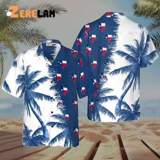 Texas Coconut Palm Tree Hawaiian Shirt, Proud Texas Summer For Men
