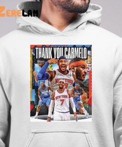 Thank You Carmelo New York 7 Nba Shirt 6 1