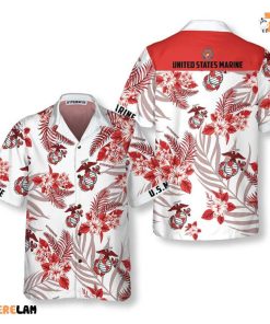 United States Marine Corps Hawaiian Shirt, Perfect Gifts For Men