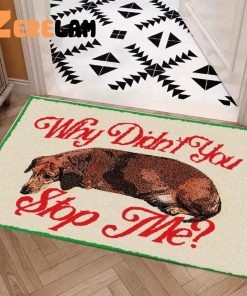 Why Didnt You Stop Me Dog Doormat 3 1